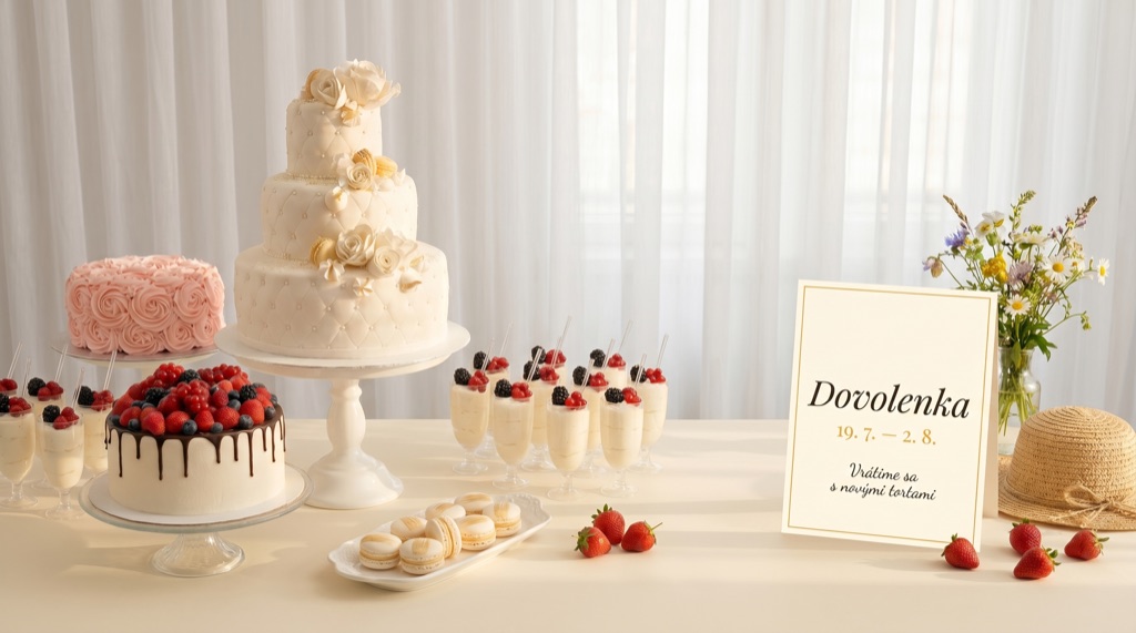 Dovolenka 19. 7. – 2. 8. – City Cake Company sa vráti s novými tortami