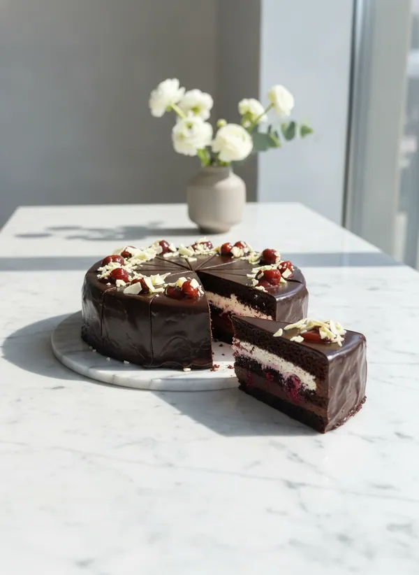 Belgická torta s jahodami