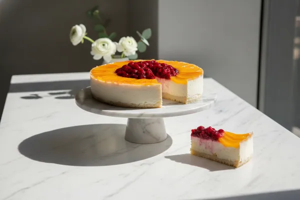 Tradičná tvarohovo-ovocná torta