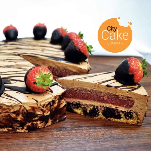 Torta chocco mouuse cake s jahodami