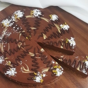 Čokoládová raw torta