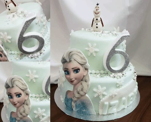 Detská torta frozen s olafom a elzou