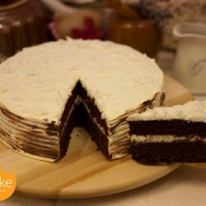 Rumovo kokosový koláč s čokoládou