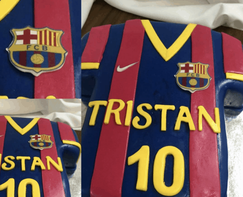 Narodeninová torta futbalový dres barcelona